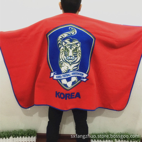 Polar polar Plush sponsor logo sportowy koc poncho z kapeluszem